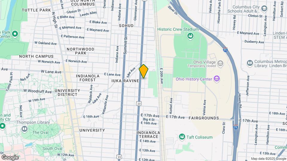 401-411 E Lane Ave Mapa y Detalles de la Ubicación