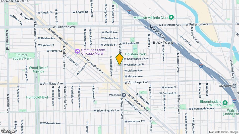 2068 N Western Mapa y Detalles de la Ubicación