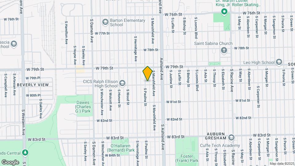 7959 S Paulina St Map and Location Details