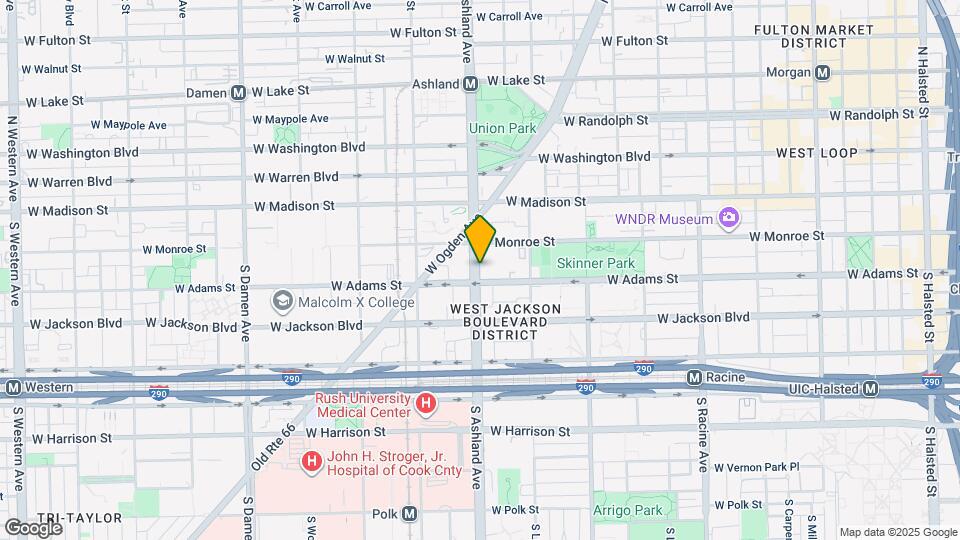133 S Ashland Ave Map and Location Details