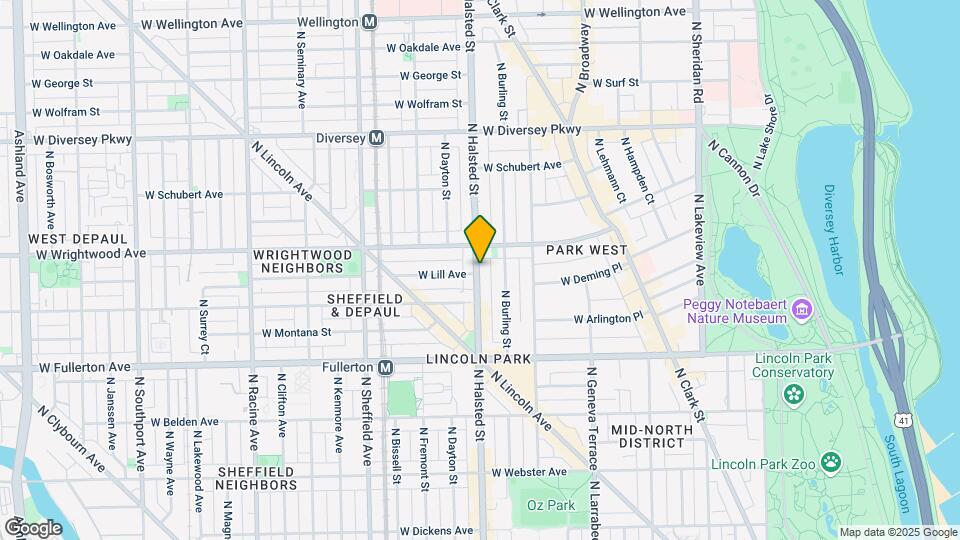 2533 N Halsted St, Unit 2N Map and Location Details