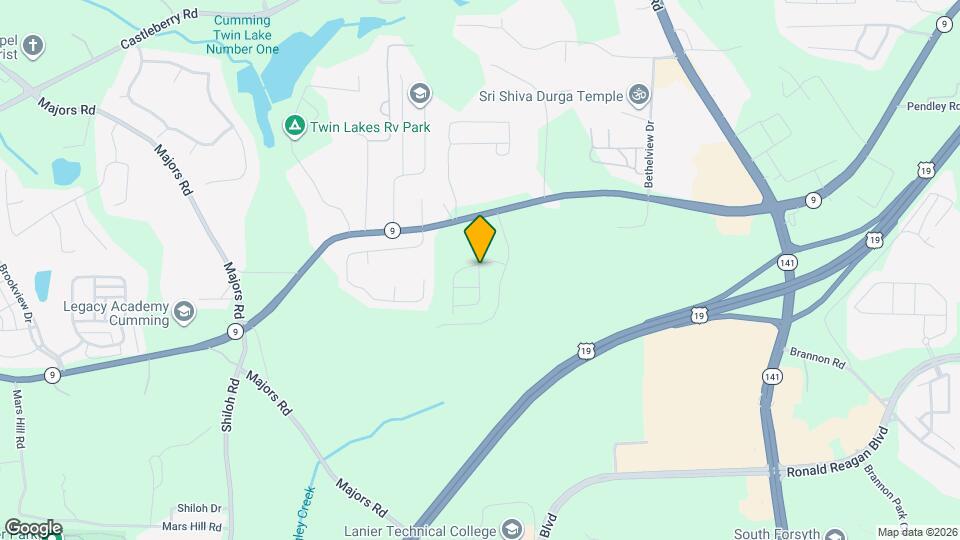 Orchards of South Forsyth Map and Location Details