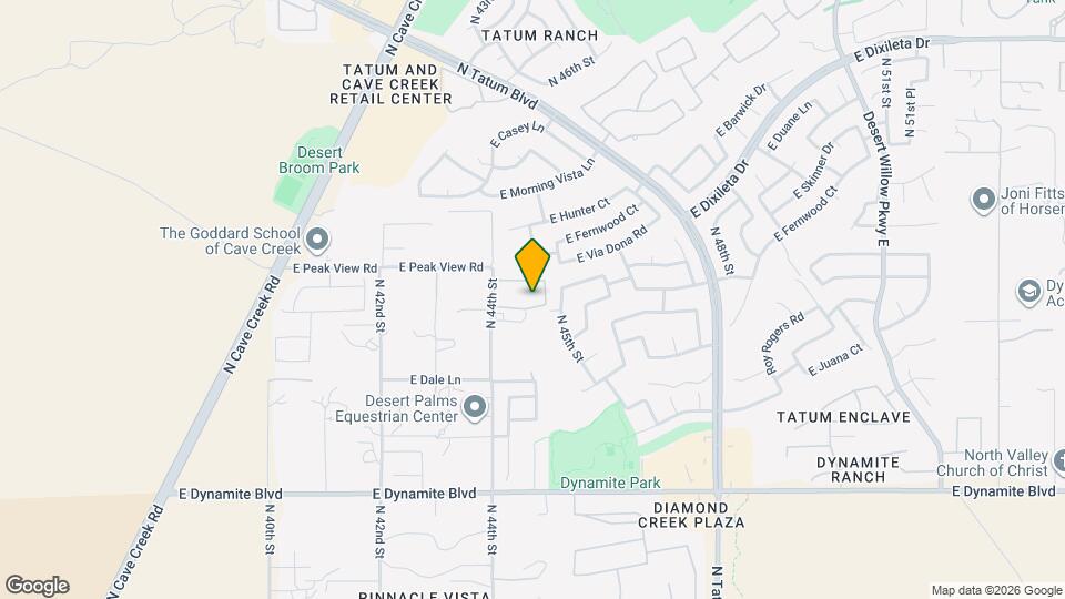 4428 E Roy Rogers Rd Mapa y Detalles de la Ubicación