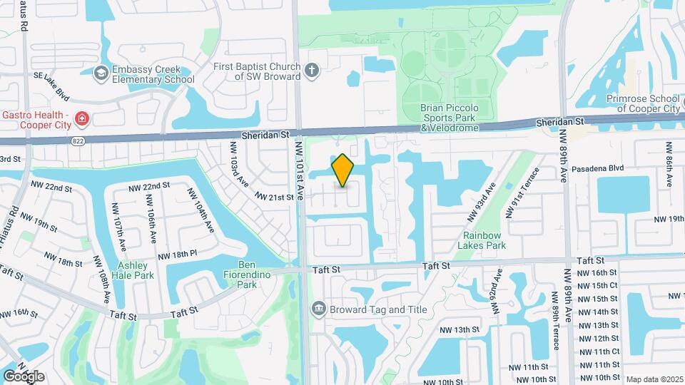 9821 NW 21st St Map and Location Details