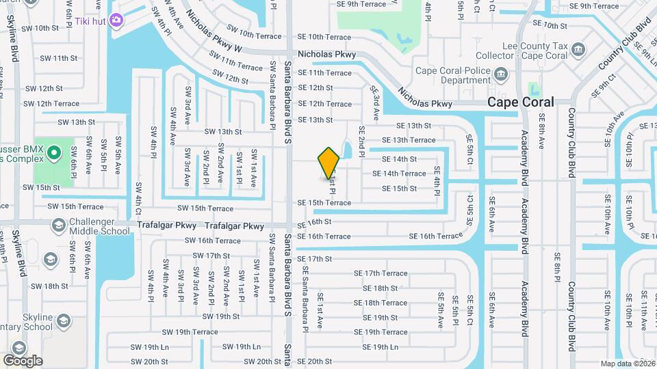 1418 SE 1st Pl Map and Location Details