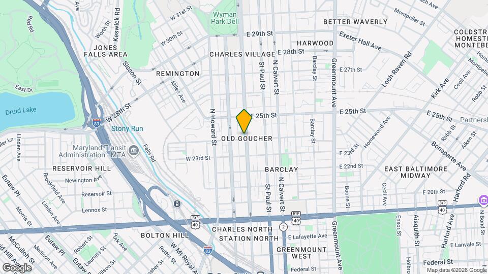 2404 N Charles St Map and Location Details