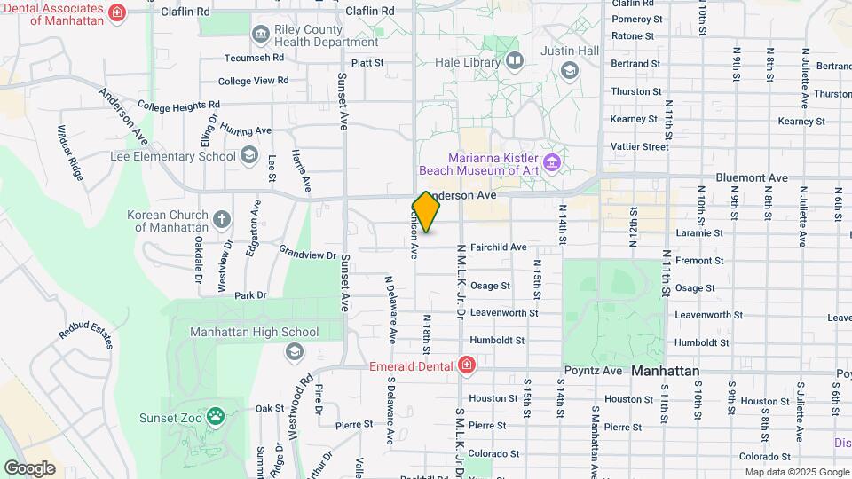1734 Fairchild Ave Map and Location Details