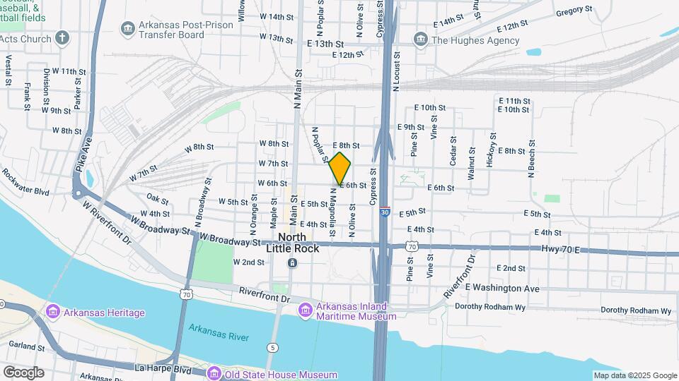 520 N Magnolia St Map and Location Details