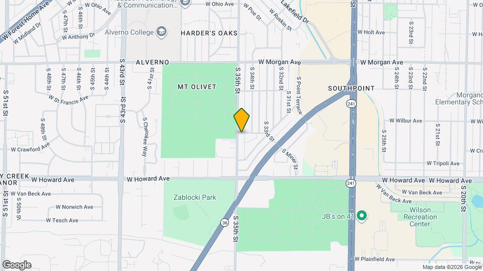 3746 S 35th St Map and Location Details