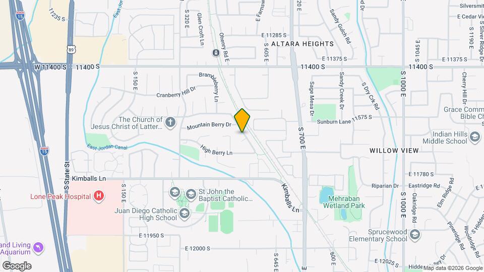 11644 Thornberry Dr Map and Location Details