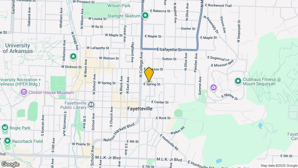 126 E Spring St Map and Location Details