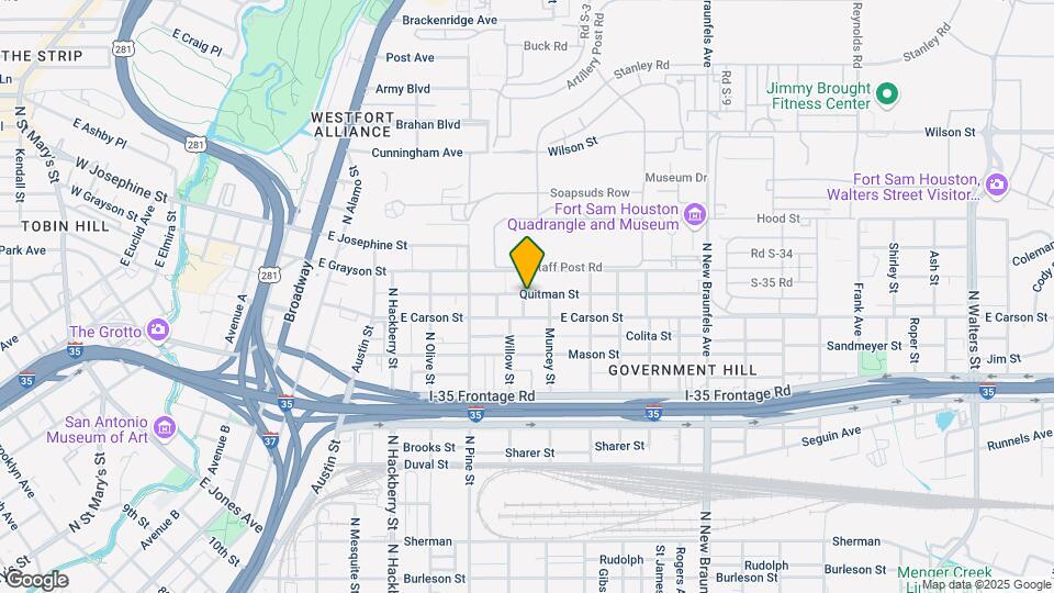 1318 Willow Street Map and Location Details