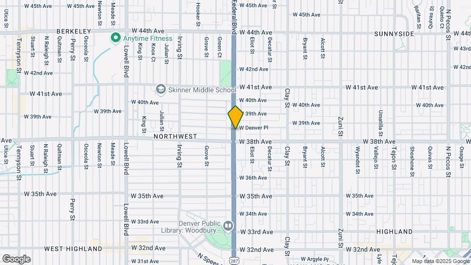 2970 W Denver Pl Map and Location Details