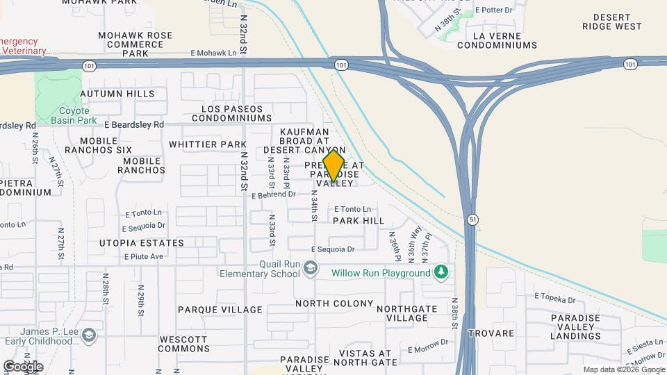 3427 E Marco Polo Rd Map and Location Details