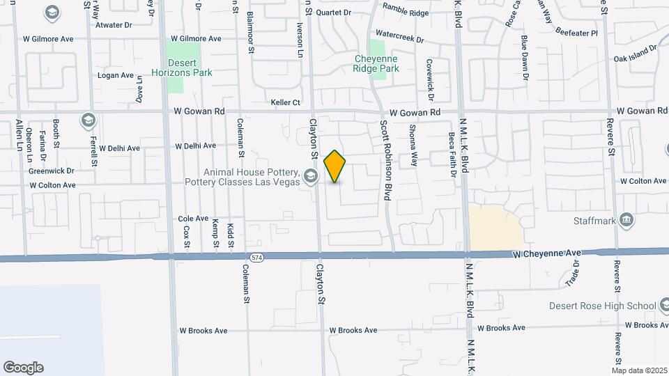3347 Steppe St Map and Location Details
