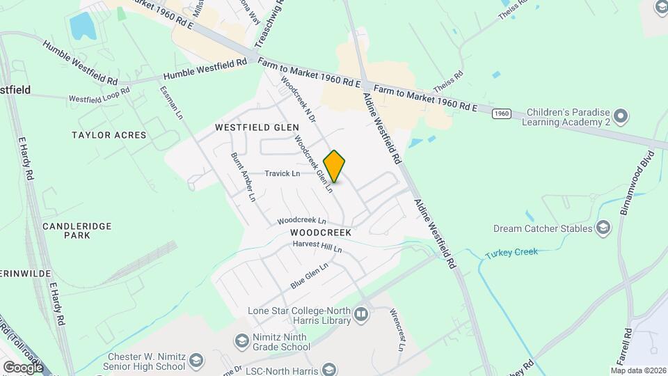 3210 Woodcreek Glen Ln Map and Location Details