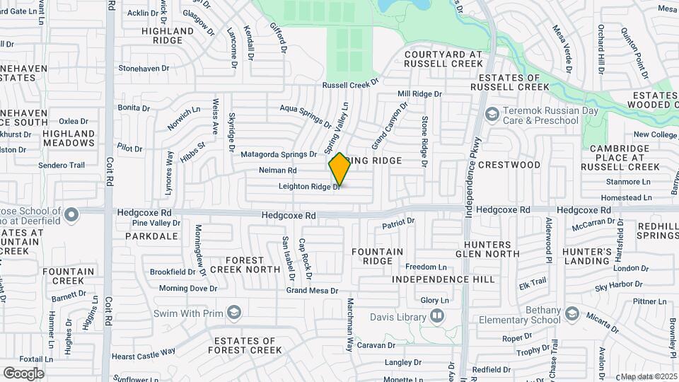 3328 Leighton Ridge Dr Map and Location Details