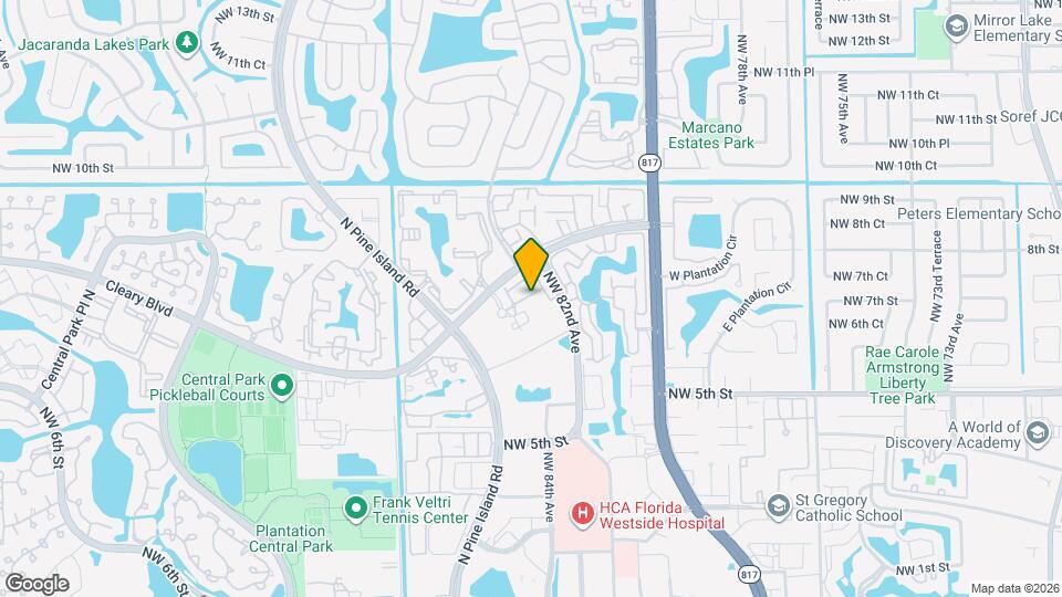 8352 NW 7th Pl Map and Location Details