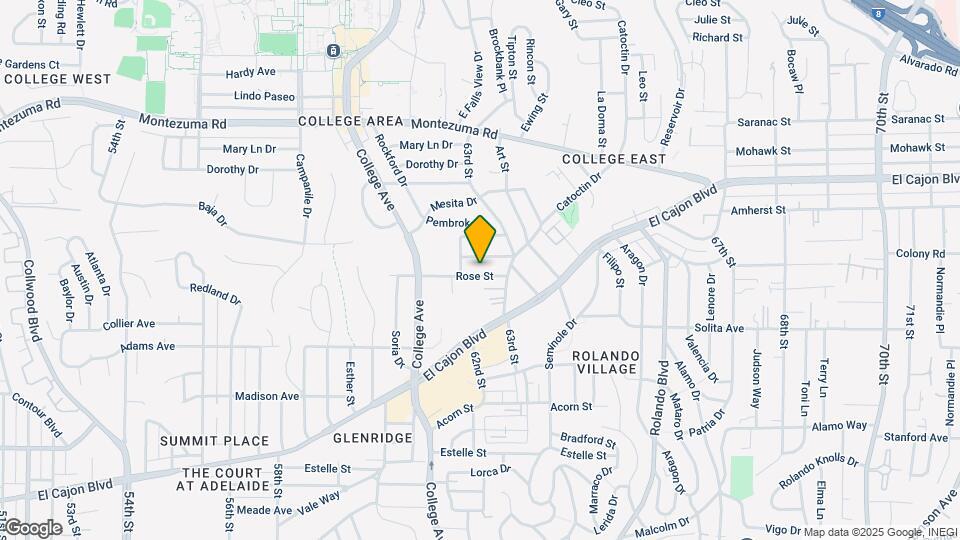 6240 Rose St Map and Location Details