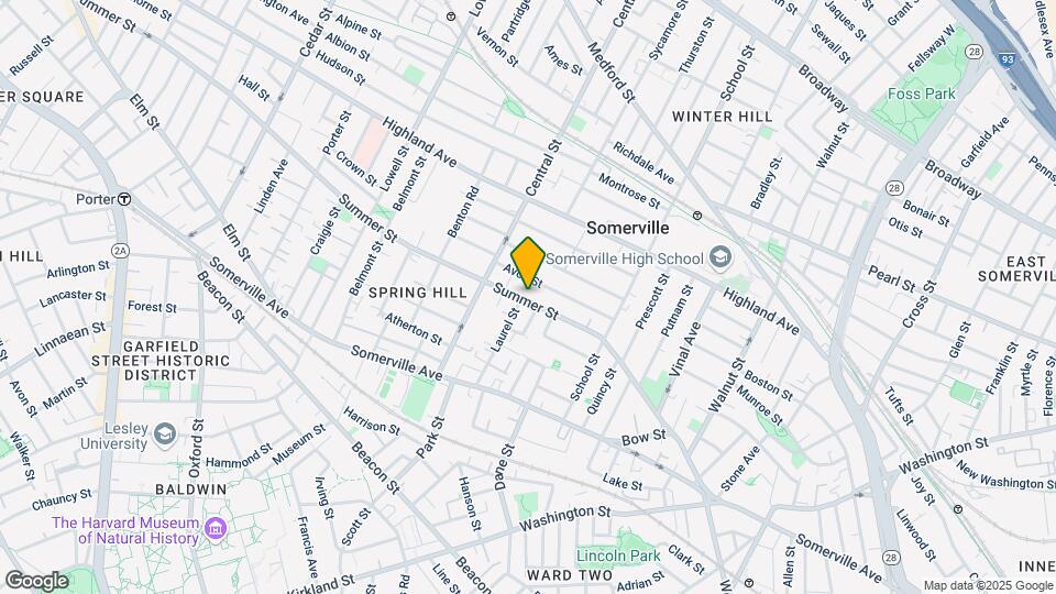 125 Summer St, Unit 3 Map and Location Details