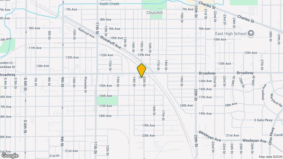 1519 15th St Map and Location Details