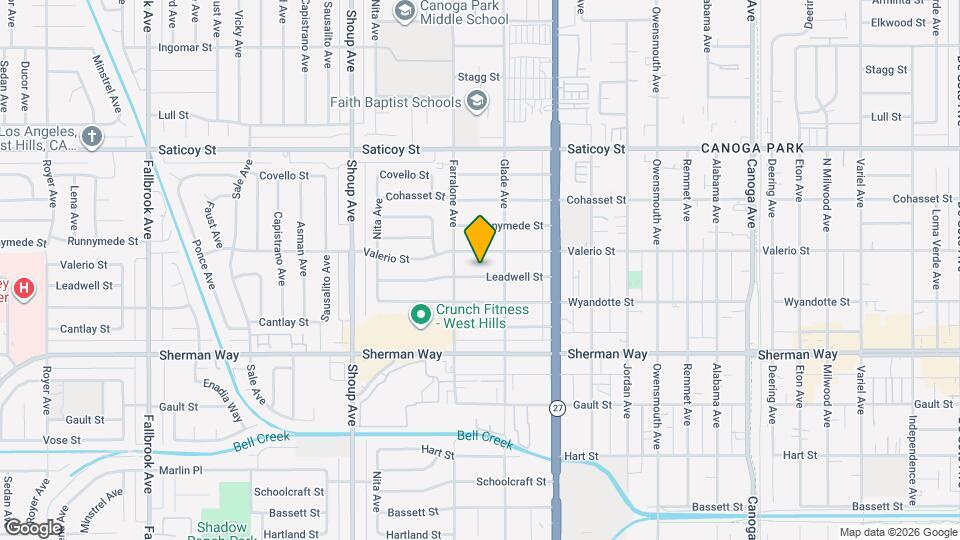 22131 Leadwell St Map and Location Details