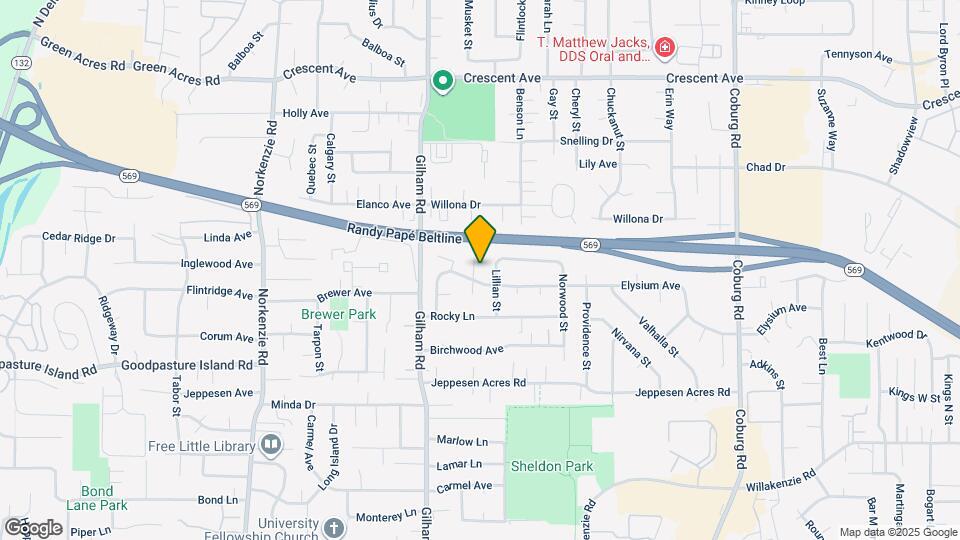 2189 Elysium Ave Map and Location Details