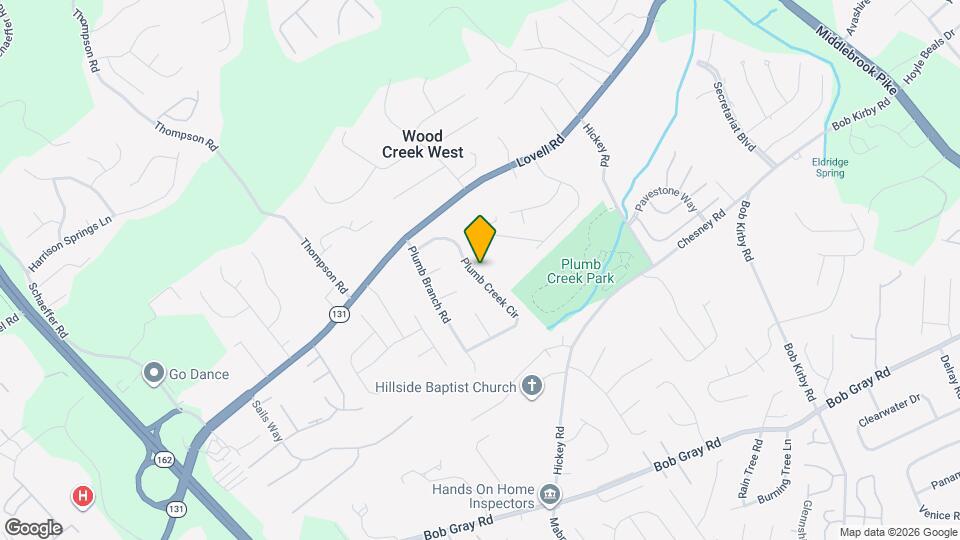 1908 Plumb Creek Cir Map and Location Details