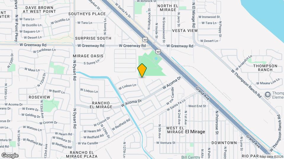 14832 N 124th Ln Map and Location Details