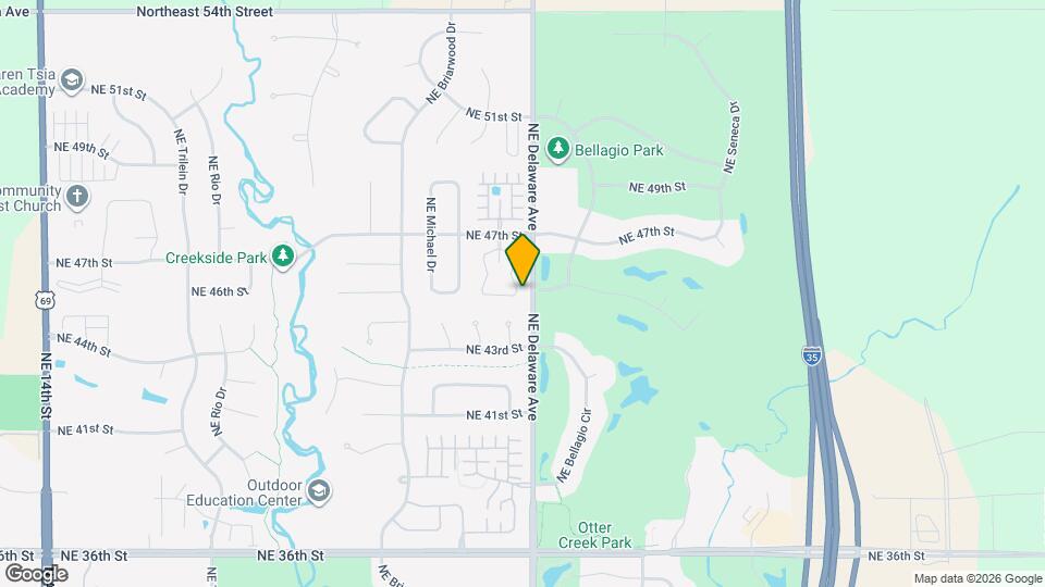 4515 NE McDougal Ln Map and Location Details