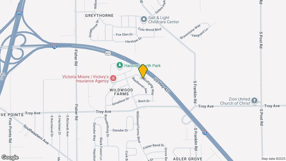 2832 Wolfgang Way Map and Location Details