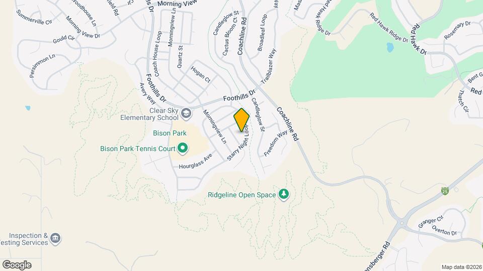 3328 Starry Night Loop Map and Location Details