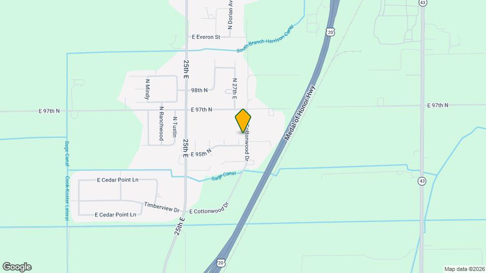 2729 E 95th N Map and Location Details