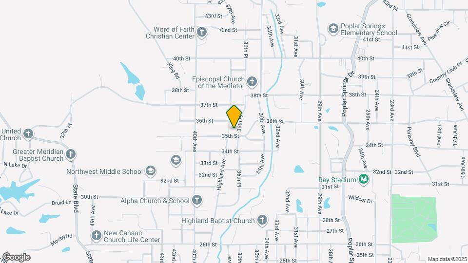 3608 35th St Map and Location Details