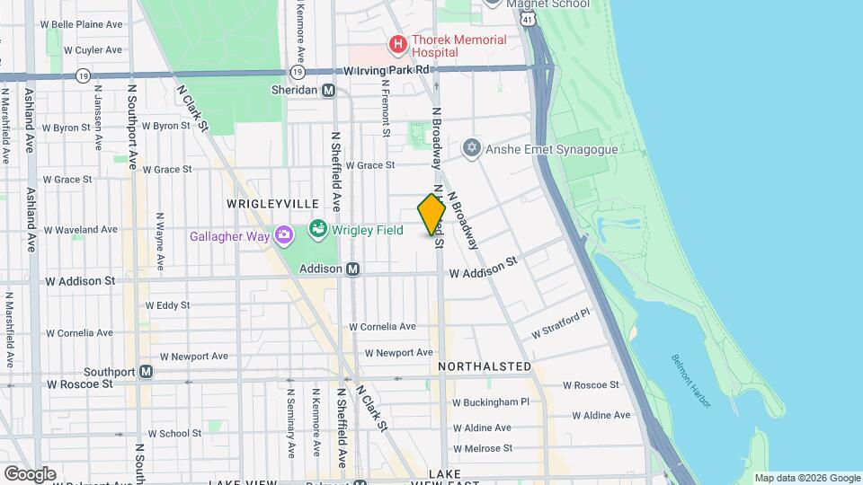 3632 N Halsted St Map and Location Details