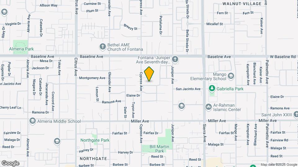 16544 San Jacinto Ave Map and Location Details
