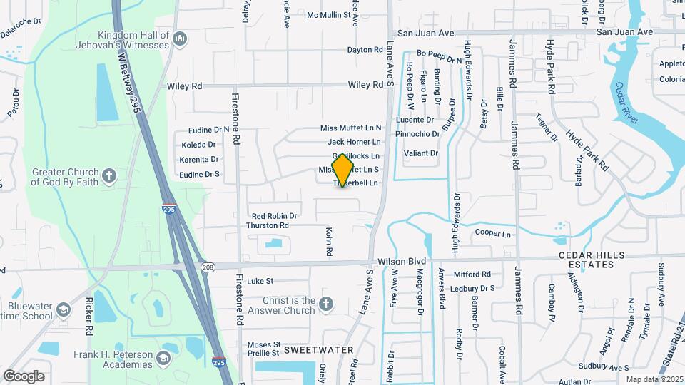 6837 Lake Mist Ln Map and Location Details