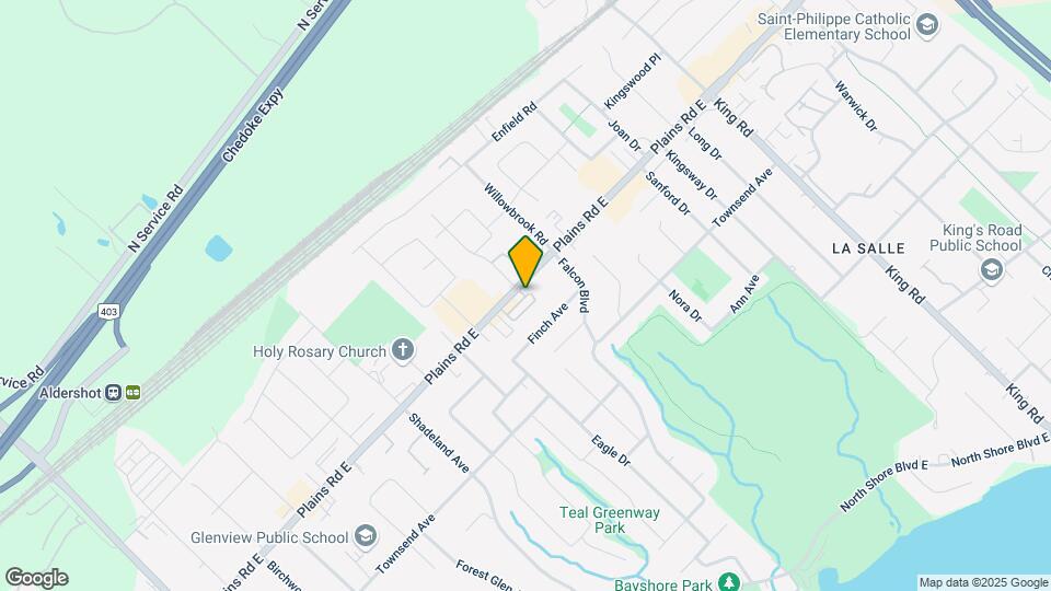 362 Plains Rd E Map and Location Details