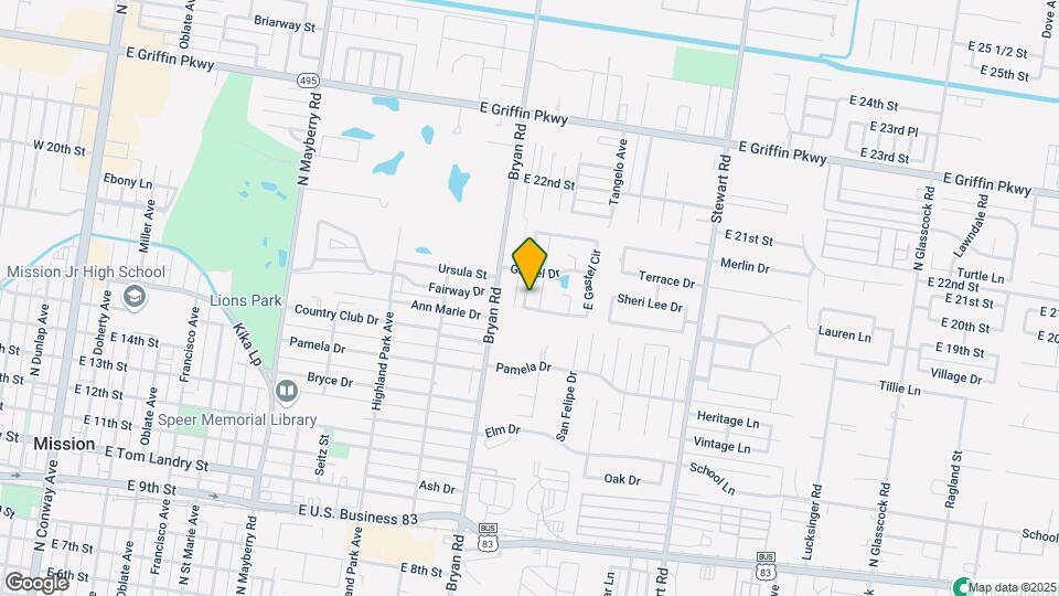 1604 W Gastel Cir Map and Location Details