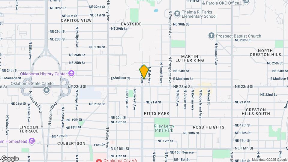 1300 E Madison St Map and Location Details