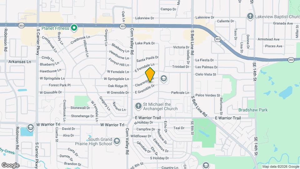 414 E Grenoble Dr Map and Location Details