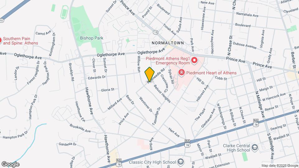 455 Pineneedle Rd Map and Location Details