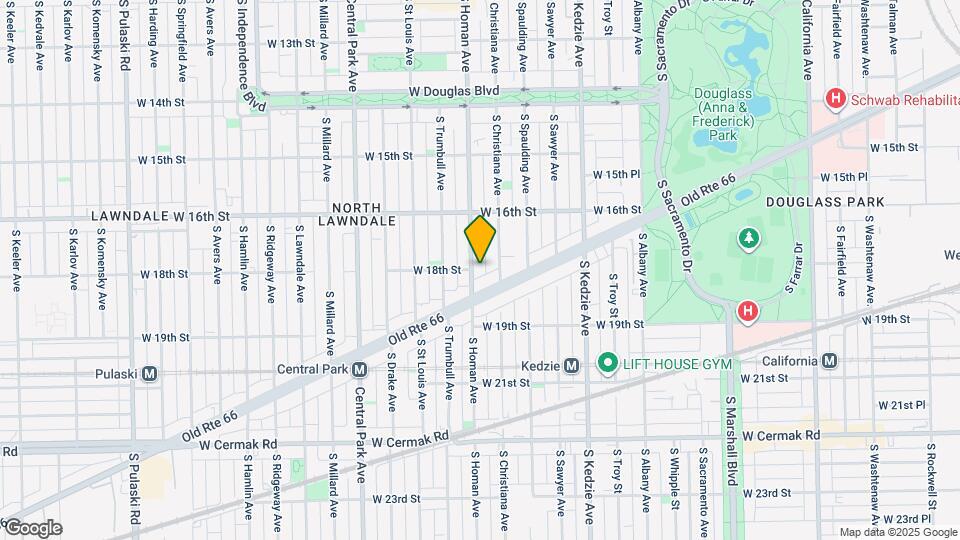 1661 S Homan Ave Map and Location Details