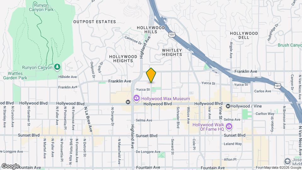 1760 1/2 N Las Palmas Avenue Unit Mapa y Detalles de la Ubicación