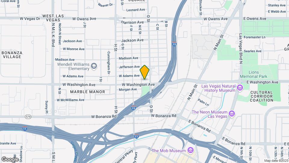 418 W Washington Ave Mapa y Detalles de la Ubicación