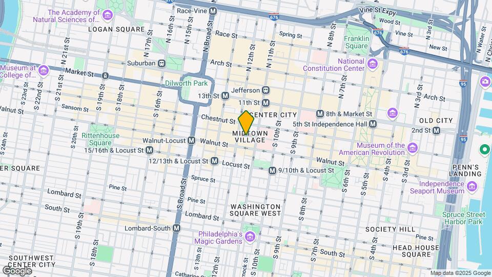 1134 Sansom St, Unit 2B-1421 Map and Location Details