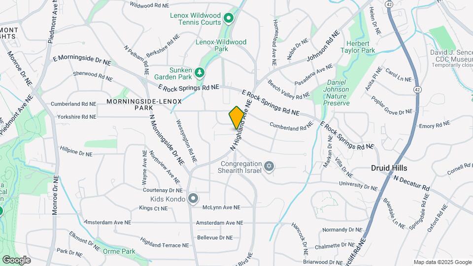 1448 N Highland Ave NE Mapa y Detalles de la Ubicación