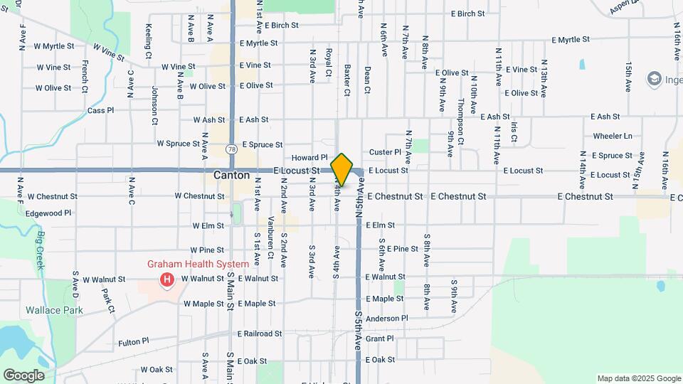 411 E Chestnut St Map and Location Details