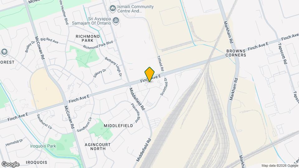 5235 Finch Ave E Map and Location Details