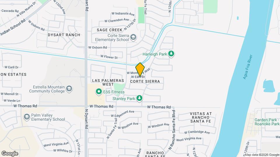 12717 W Earll Dr Mapa y Detalles de la Ubicación